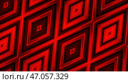 Bright ornament.Motion.Large bright-colored rhombuses in abstraction that change their size and create like hypnosis. Стоковая иллюстрация, иллюстратор David Kashakhi / Фотобанк Лори
