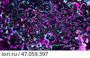Bright neon blots.Motion.Bright patterns of neon shades in 3d format move and fluctuate. Стоковая иллюстрация, иллюстратор David Kashakhi / Фотобанк Лори