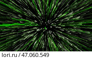 Black background.Motion.Bright lines in the asbestos that fall on the dark footage like stars in space. Стоковая иллюстрация, иллюстратор David Kashakhi / Фотобанк Лори