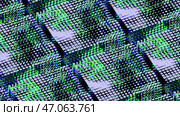 Abstract technological background with the visualization of artificial intelligence working process. Стоковое фото, фотограф David Kashakhi / Фотобанк Лори