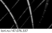 Abstract bending metal stripes in endless motion. Стоковая иллюстрация, иллюстратор David Kashakhi / Фотобанк Лори