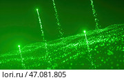 Bright animation with white flying white stars in chaotic places that sparkle and shimmer. Стоковая иллюстрация, иллюстратор David Kashakhi / Фотобанк Лори