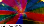 Motion.Multicolored spread paint with strokes like a drawing revolves around in abstraction. Стоковое фото, фотограф David Kashakhi / Фотобанк Лори