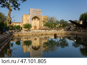 Nadir Divan Begi Khanaka in Bukhara (2022 год). Редакционное фото, фотограф Юлия Белоусова / Фотобанк Лори