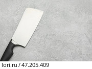 Тесак для мяса на фоне гранж. Стоковое фото, фотограф Pixel_shot / Фотобанк Лори