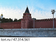 Петровская (Угрешская) башня Московского Кремля (2024 год). Стоковое фото, фотограф Александр Тараканов / Фотобанк Лори