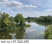 Река Урал в Орске летом (2024 год). Стоковое фото, фотограф Николай Рыбин / Фотобанк Лори