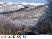 Охотская трасса. Сахалин. Стоковое фото, фотограф Вячеслав Иванов / Фотобанк Лори