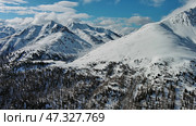 Snow Alp mountain range landscape. Стоковое фото, фотограф Михаил Коханчиков / Фотобанк Лори