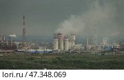 Oil and gas refinery plant. Стоковое видео, видеограф Михаил Коханчиков / Фотобанк Лори