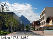 Townscape of Vaduz, Lichtenstein (2012 год). Редакционное фото, фотограф Александр Карпенко / Фотобанк Лори