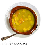 Sopa de picadillo is traditional Spanish dish from Andalusia. Стоковое фото, фотограф Яков Филимонов / Фотобанк Лори