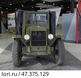 Грузовой газогенераторный автомобиль ЗиС-21А, экспонат музейно-выставочного центра автозавода "Урал". Город Миасс, Челябинская область. Редакционное фото, фотограф Алексей Иванов / Фотобанк Лори