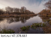 Спокойная река зимой. Стоковое фото, фотограф Пучков Андрей Александрович / Фотобанк Лори