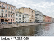 Санкт-Петербург. Набережная реки Мойки - вид с Певческого моста. Стоковое фото, фотограф Александр Алексеев / Фотобанк Лори