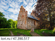 Gross-Legitten Evangelical Lutheran Church in the Turgenevo village, Kaliningrad Region. Стоковое фото, фотограф Константин Тронин / Фотобанк Лори