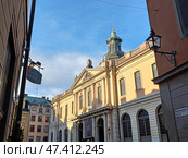 Nobel Prize Museum on Gamla Stan in Stockholm in Sweden (2023 год). Стоковое фото, фотограф Tamara Sushko / Фотобанк Лори