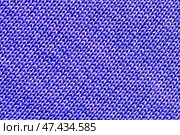 Яркая фиолетовая трикотажная шерстяная ткань. Фон (текстура). Крупный план. Стоковое фото, фотограф E. O. / Фотобанк Лори