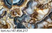Unique patterns and textures of a stunning geode showcasing natural stone formations. Стоковое AI-изображение, AI-художник Ксения Лаптева / Фотобанк Лори