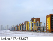 Екатеринбург, район Академический, здания ЖК "Преображенский квартал" (2020 год). Редакционное фото, фотограф Алексей Иванов / Фотобанк Лори