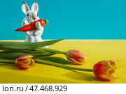 Пасхальный зайчик (2021 год). Редакционное фото, фотограф Нелли Тумакова / Фотобанк Лори