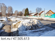 Город Заводоуковск. Ранняя весна (2017 год). Стоковое фото, фотограф Александр Тараканов / Фотобанк Лори