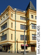 Residential House (1912) designed by architects Popov and Klein, and owned by family of lawyer Bimman, on sunny day. Moscow, Russia. Редакционное фото, фотограф Валерия Попова / Фотобанк Лори