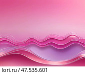 Delicate pink waves flow gracefully across a soft gradient background, creating a tranquil ambiance filled with rhythm and movement that mesmerizes the viewer Generative AI. Стоковое AI-изображение, AI-художник Юлия Петровская / Фотобанк Лори