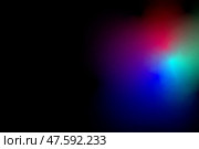 Черный глубокий темный индиго, фиолетовый, малиновый, голубой, абстрактный фон. зернистый градиент омбре с неоновым свечением. винтажный стиль lo-fi ностальгии для шаблона дизайна. Стоковая иллюстрация, иллюстратор ФотоИнтеллект / Фотобанк Лори