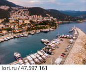 Top view of resort town of Kas. Turkey. Стоковое фото, фотограф Яков Филимонов / Фотобанк Лори