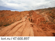 Каньон "Сказка" на южном берегу Иссык-куля в Кыргызстане. Стоковое фото, фотограф Римма Тельнова / Фотобанк Лори