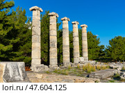 Athena temple in Priene, Turkey. Стоковое фото, фотограф Яков Филимонов / Фотобанк Лори