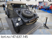 Автомобиль Volkswagen Typ 82 (Kubelwagen)  на выставка ретро транспорта "Олдтаймер-Галерея-2025". Санкт-Петербург. Редакционное фото, фотограф Виктор Карасев / Фотобанк Лори