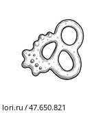 Teething Toy Sketch in Black and White. Стоковое AI-изображение, AI-художник KATERINA AI / Фотобанк Лори