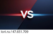 Dynamic competition graphic with vs typography. Стоковое AI-изображение, AI-художник Андрей Бакусов / Фотобанк Лори