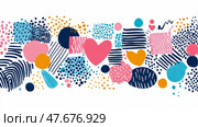 Abstract painting with heart and stroke for holiday card design. Стоковое AI-изображение, AI-художник Данила Большаков / Фотобанк Лори