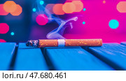 Smoking is injurious to health, concept art for print, card, poster. Стоковое AI-изображение, AI-художник Данила Большаков / Фотобанк Лори