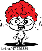 Мозг. The cartoon brain. Стоковая иллюстрация, иллюстратор Галина Яшина / Фотобанк Лори