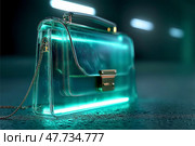 Футуристические стеклянные аксессуары. Стоковое AI-изображение, AI-художник Ксения Коваль / Фотобанк Лори