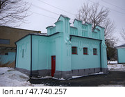 Ретирада (туалет) на станции Осташков, Тверская область (2021 год). Редакционное фото, фотограф Алексей Иванов / Фотобанк Лори