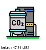 compression carbon color icon vector illustration. Стоковая иллюстрация, иллюстратор Vectorwin / Фотобанк Лори