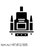 vga cable glyph icon vector illustration. Стоковая иллюстрация, иллюстратор Vectorwin / Фотобанк Лори