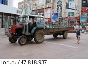 Торговая улица Хэйхэ (2012 год). Редакционное фото, фотограф Людмила Бондаренко / Фотобанк Лори