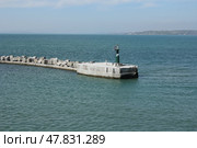View of the Kerch Strait from the side of the ferry. Стоковое фото, фотограф Фотограф / Фотобанк Лори
