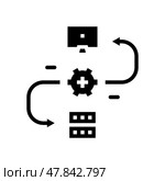 api connection big data glyph icon vector illustration. Стоковая иллюстрация, иллюстратор Vectorwin / Фотобанк Лори