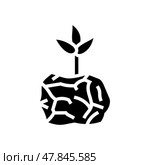compostable packaging sustainable beauty glyph icon vector illustration. Стоковая иллюстрация, иллюстратор Vectorwin / Фотобанк Лори