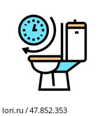 frequent urination color icon vector illustration. Стоковая иллюстрация, иллюстратор Vectorwin / Фотобанк Лори