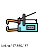 non-consumable electrode welding color icon vector illustration. Стоковая иллюстрация, иллюстратор Vectorwin / Фотобанк Лори