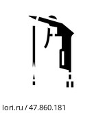 gun of air compressor glyph icon vector illustration. Стоковая иллюстрация, иллюстратор Vectorwin / Фотобанк Лори