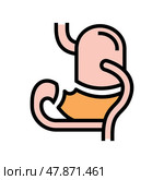 bdp bariatric color icon vector illustration. Стоковая иллюстрация, иллюстратор Vectorwin / Фотобанк Лори